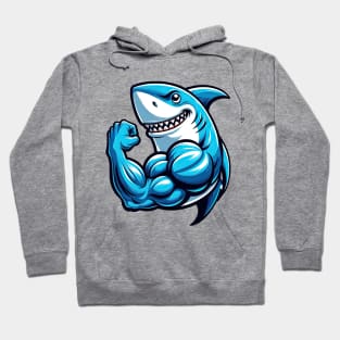 Muscular Shark: Power of the Ocean Hoodie